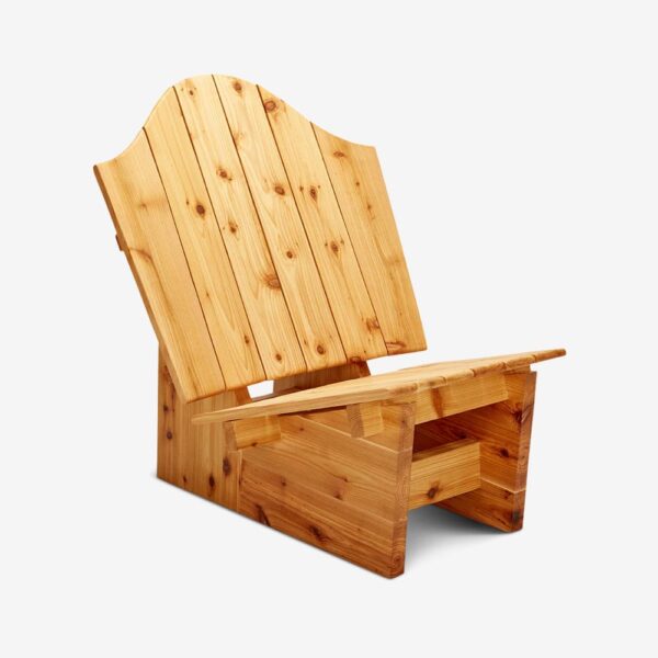 Classic Wooden Adirondack Lounge Chair