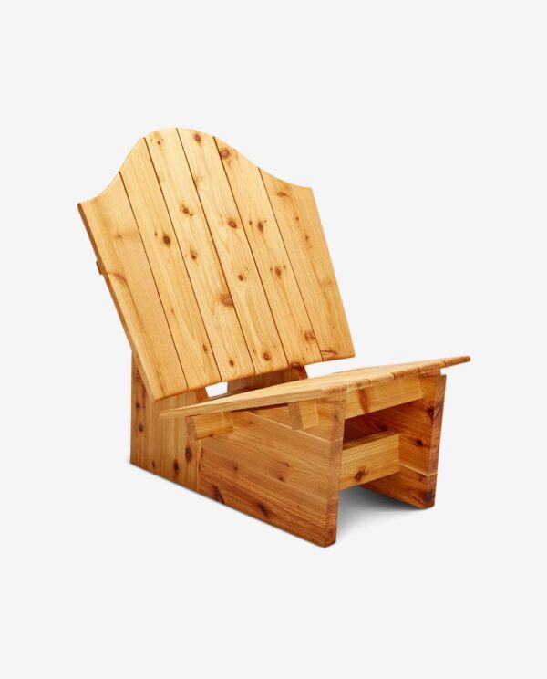 Classic Wooden Adirondack Lounge Chair