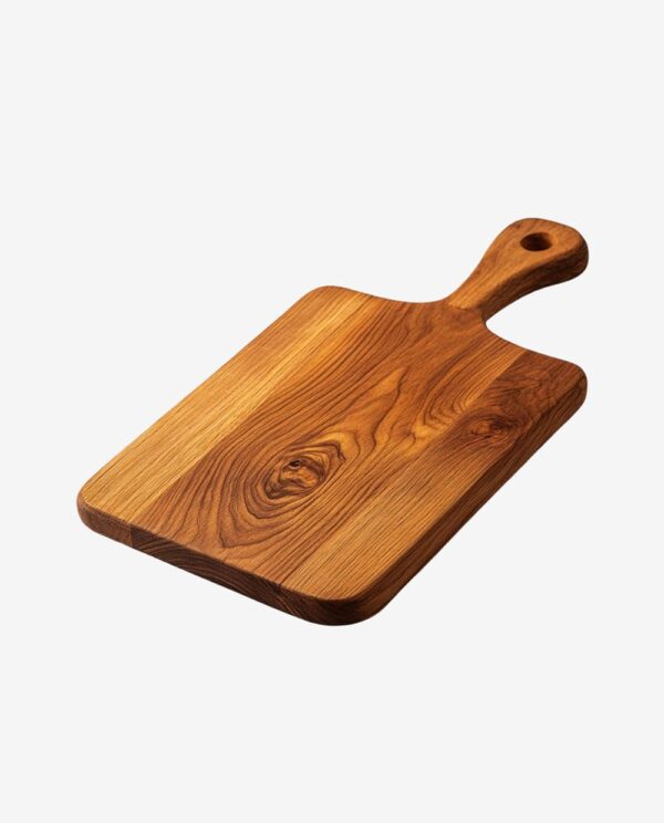 Second image of Rustic Wooden Cutting Board with Handle