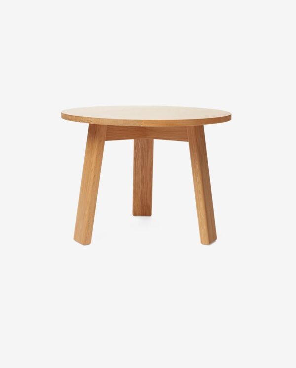 Round Wooden Side Table with Legs