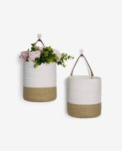 Hanging Storage Baskets with Handles