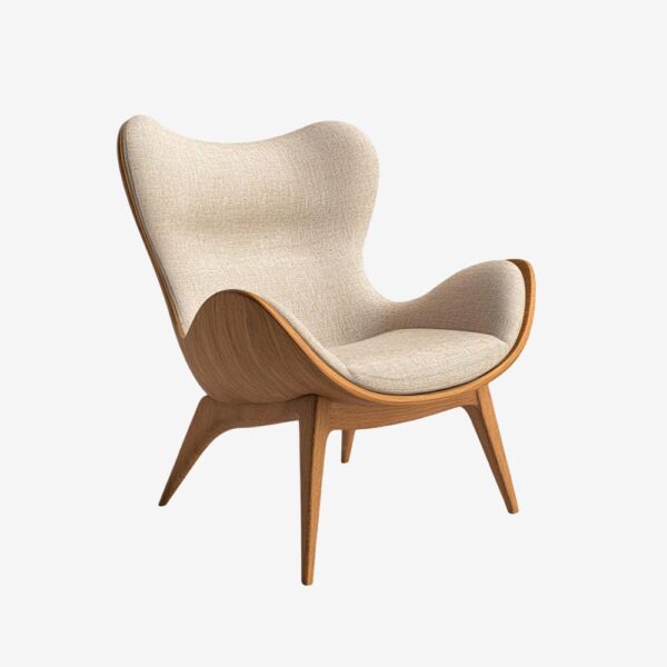 Elegant Wooden Accent Chair Design