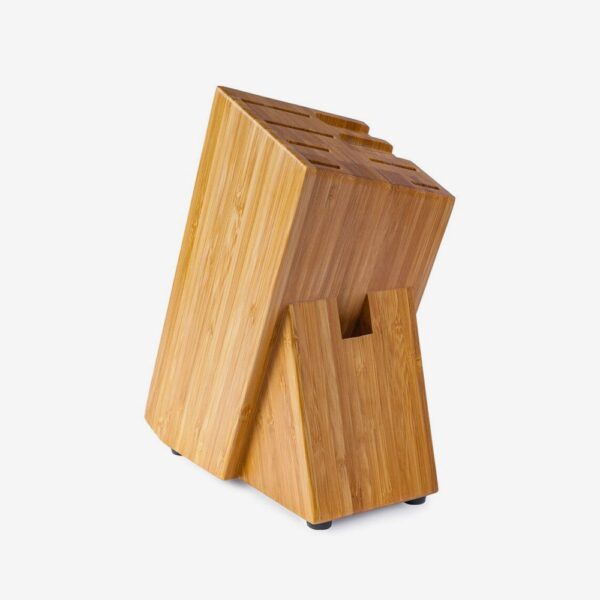 Bamboo Knife Block with Storage Slots