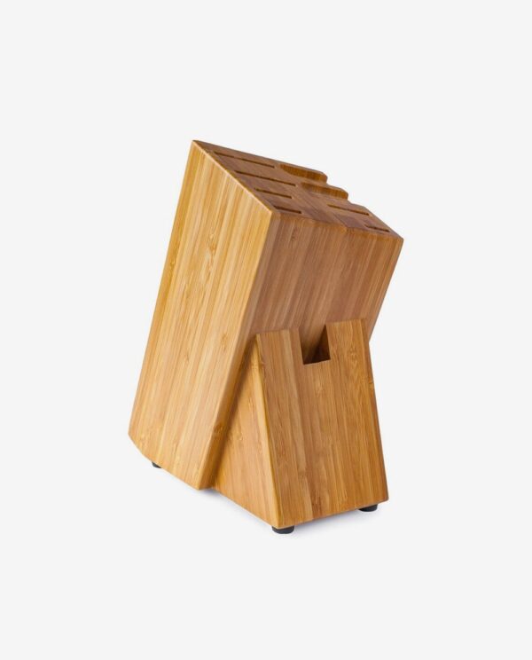 Bamboo Knife Block with Storage Slots