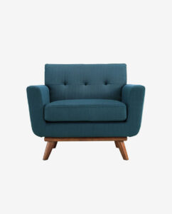 Modern Teal Armchair with Cushions
