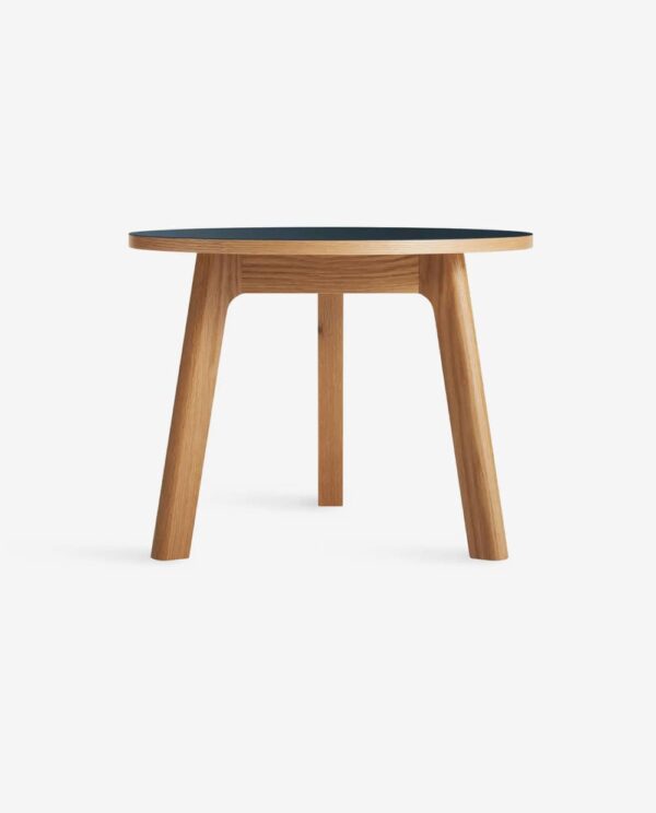 Second image of Round Wooden Side Table with Legs