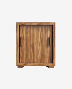 Second image of Classic Wooden Nightstand with Door