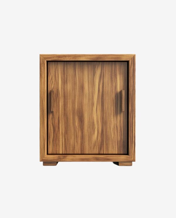 Second image of Classic Wooden Nightstand with Door