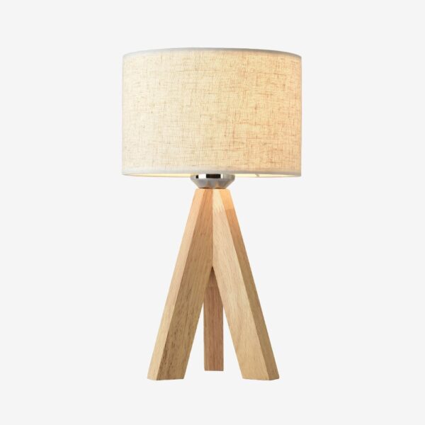 Stylish Wooden Table Lamp with Shade