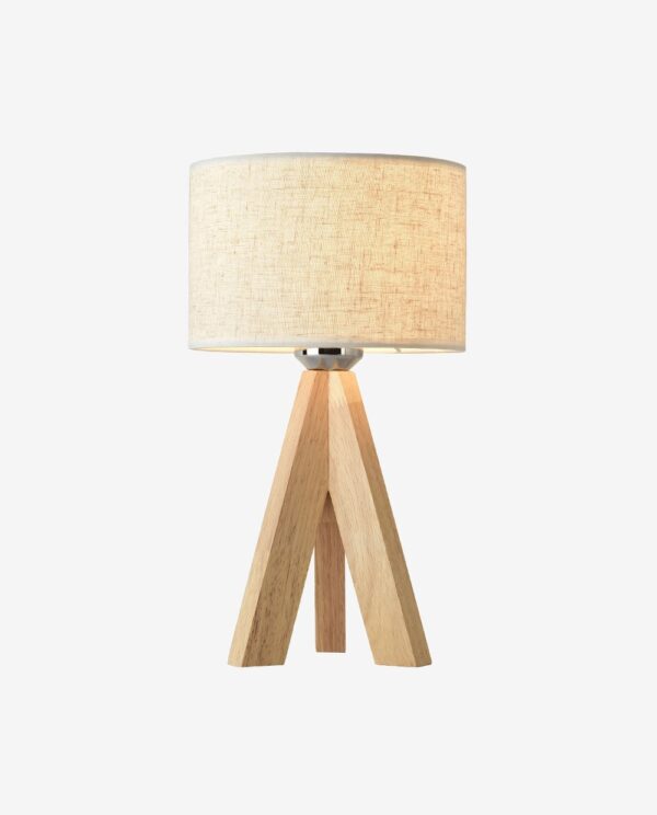 Stylish Wooden Table Lamp with Shade