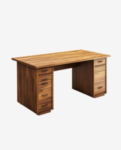 Second image of Functional Wooden Desk with Storage