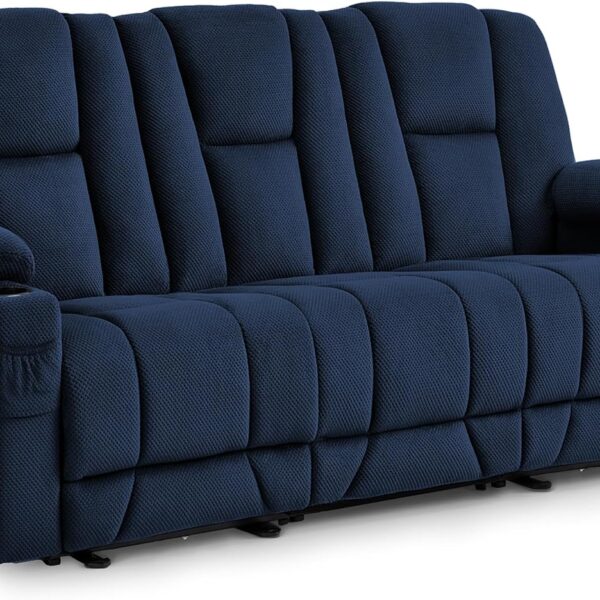 Luxury Power Reclining Sofa with Massage & Heat